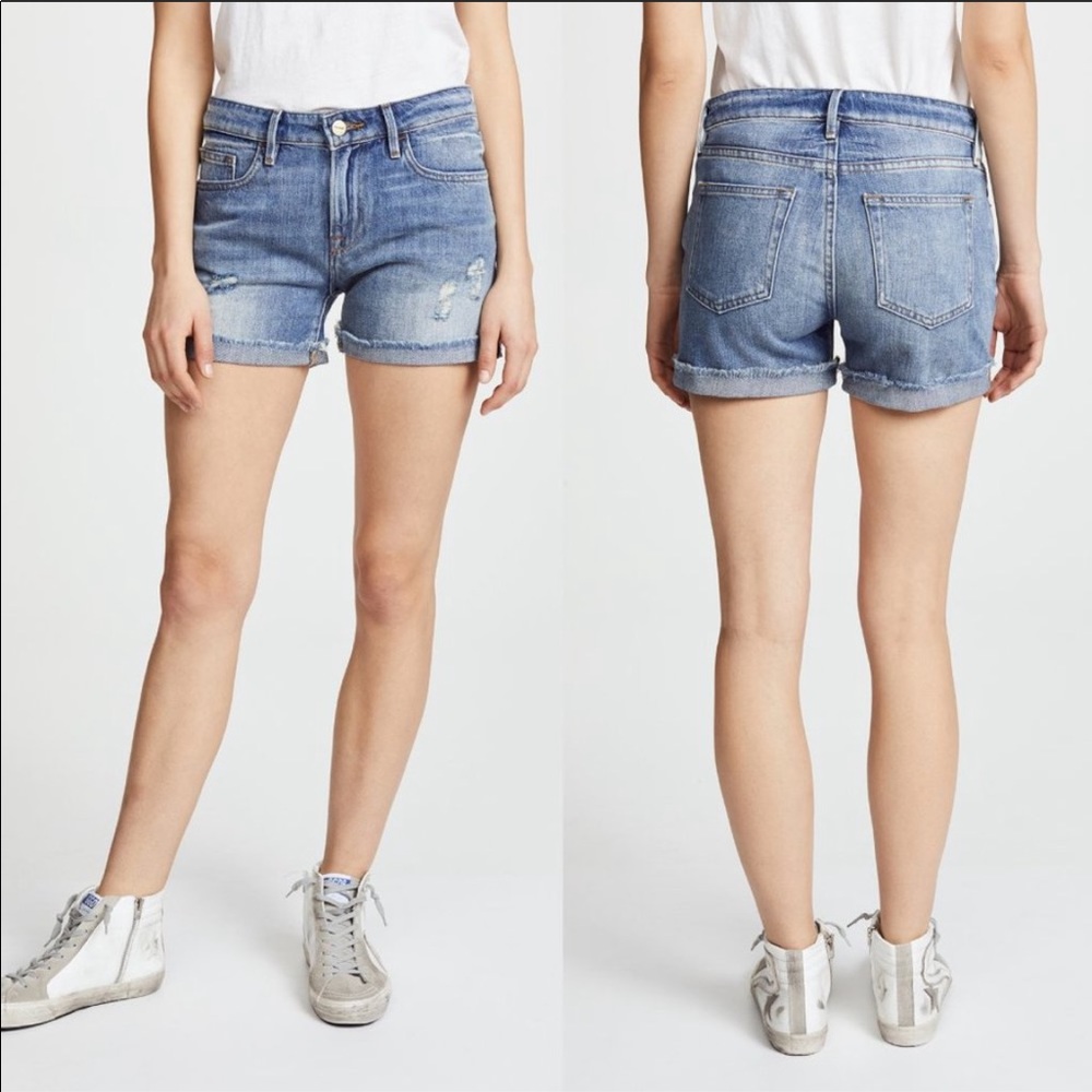 Frame Le Grand Garçon cuffed shorts